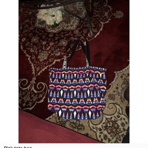 Pink tote bag & wallet